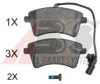 RENAU 410605649R Brake Pad Set, disc brake